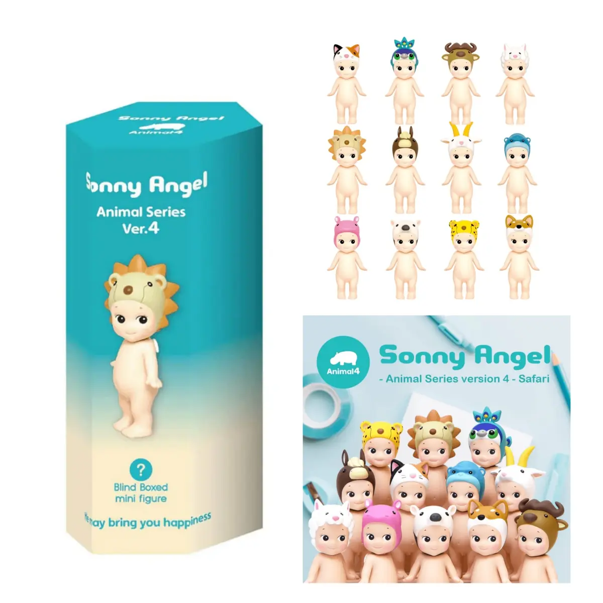 Sonny Angel Animal Series Ver.4 Sealed Blind Box Cute Pocket Doll Gift