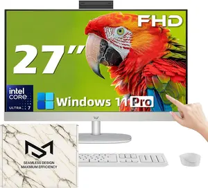 HP 27" FHD Touchscreen Business All-in-One Desktop Computer - Intel 12-core Ultra 7 155U (Beats i7-1355U) - Wireless KB & Mouse - Wi-Fi 6 - Windows 11 Pro(32 GB RAM | 1 TB SSD)