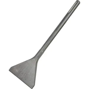 SDS MAX 4.5" Thinset Scraping Chisel (4.5" x 14") - Machine Sharpened, Tile & Thinset Removal, Floor Scraper