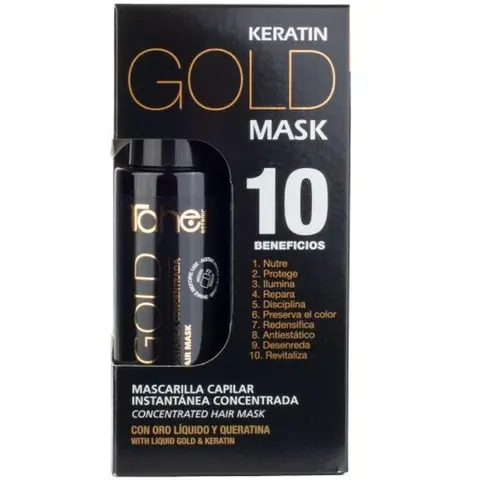 Tahe Keratin Gold Hair Mask 125ml - With Liquid Gold & Keratin for Intense Nourishment & Shine