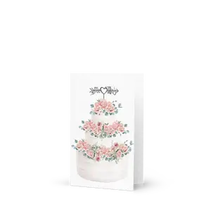 Mr & Mrs Classic Cake Greeting Card