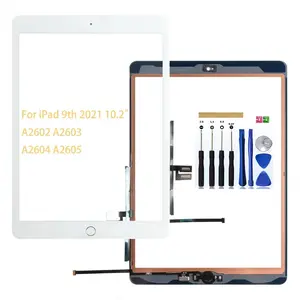 for iPad 9 10.2" 2021 Screen Replacement, for iPad 9th Generation A2602 A2603 A2604 A2605 Touch Screen Digitizer Glass Panel Lens Repair Kits(Not LCD)