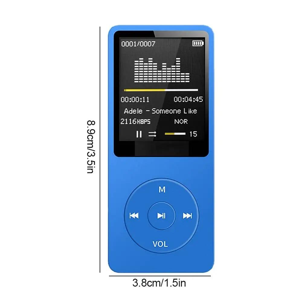 All-in-One Bluetooth MP3 Player: Lossless Music + FM Radio + Voice Recorder | Ultra-Thin Student Walkman
