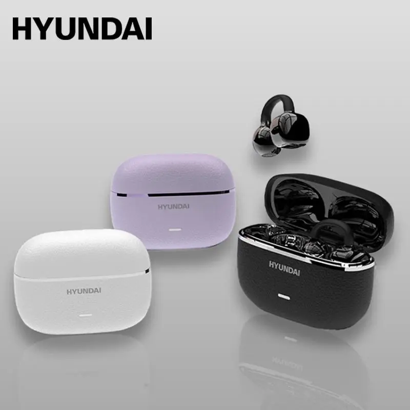 HYUNDAI HY-C03 Open-ear Wireless Headphones, 360° Panoramic Sound & 10mm Titanium Driver Headphones, Easy to Wear for Daily Commuters in Urban Life, Audio, Wireless Earphones, Wireless Stereo Headphones, Panoramic Sound Headset