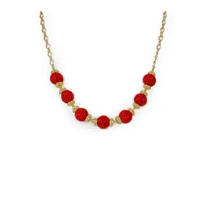 Patricia Nash Rosey Bead Station Necklace