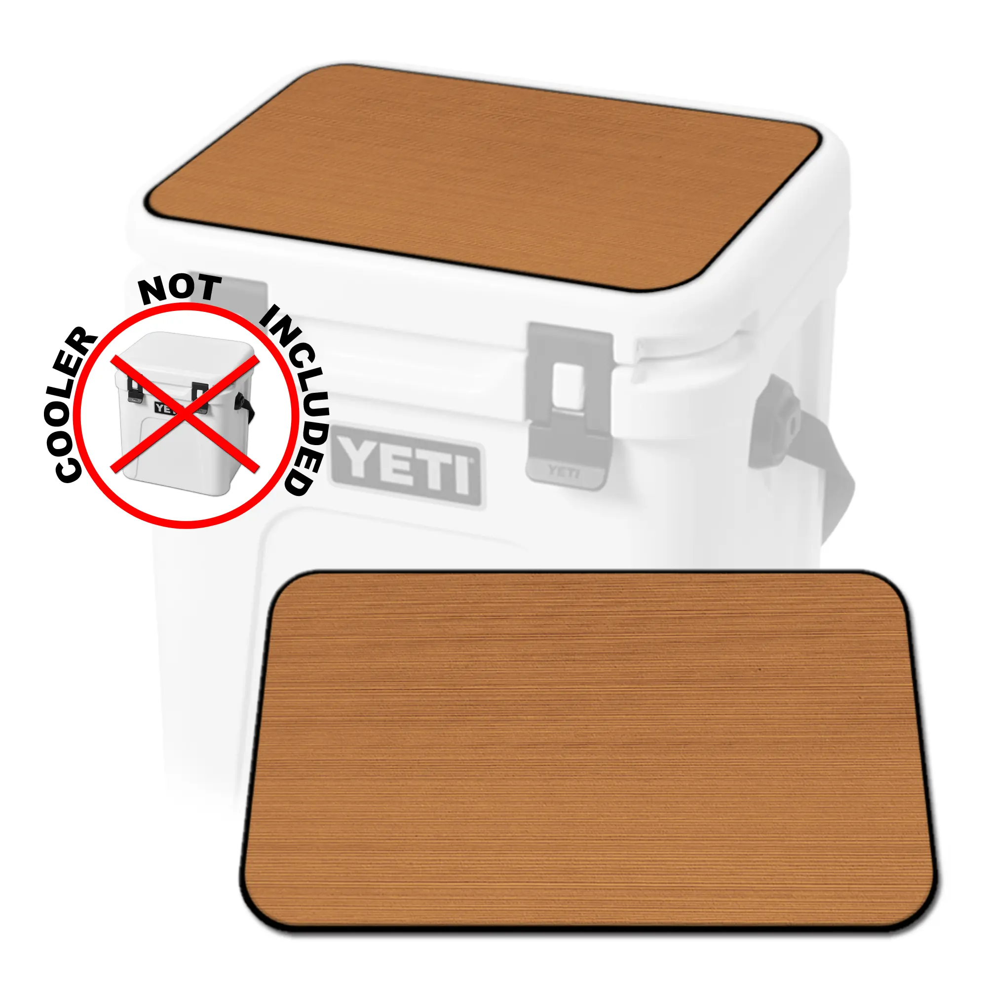 USATuff SeaDek Cooler Pad — BLANK in Mocha/Black | FITS YETI Roadie 15 QT Cooler (COOLER NOT INCLUDED—PAD ONLY)
