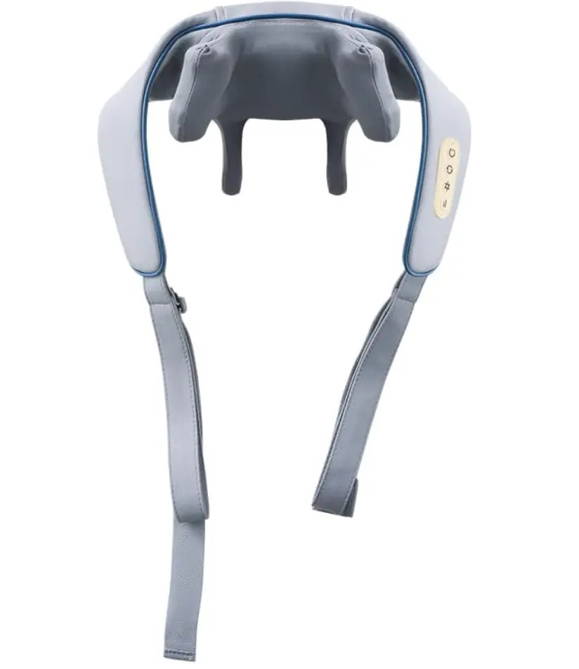 Neck Massager and Back Massager, Shiatsu with Nekteck Electric Deep Tissue 3D Kneading Massage Pill Q for Shoulder, Leg, Body Muscle Pain Relief, Muscle Relaxation Circulation Use Home, Office, and Car Use