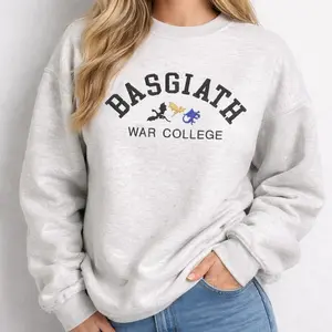EMBROIDERED Basgiath War College Sweatshirt, Fourth Wing Shirt, Bookish Hoodie, Fourth Wing Shirt, Violet Sorrengail Sweatshirt