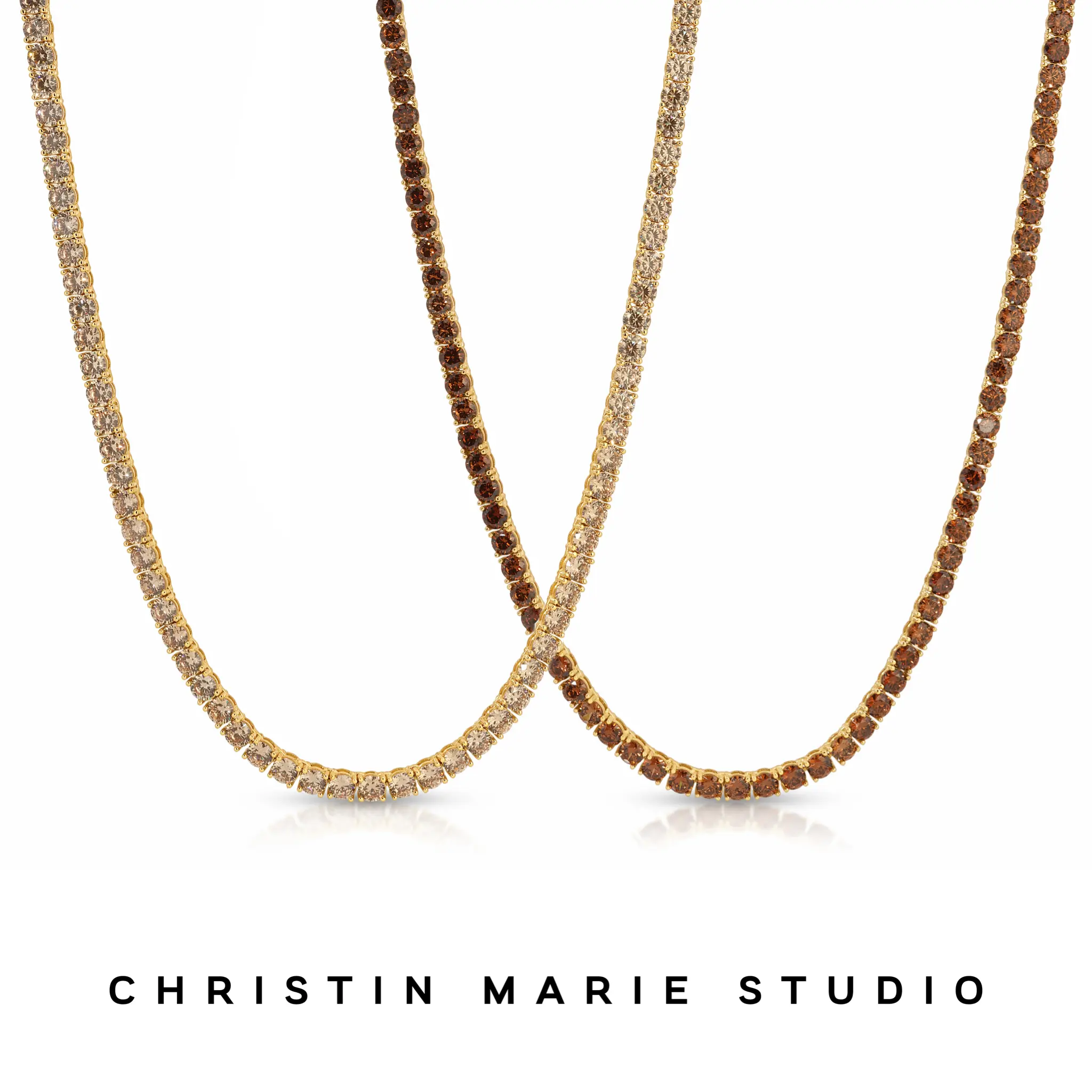 Champagne & Sugar Tennis Necklace