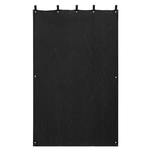 VEVOR Sound Dampening Blankets,  Soundproof Curtains with 80 x 48 in, Soundproof Blanket with Grommets, Studio Grommeted Blanket, for Window, Door, Light Blocker, Music Recording, Black