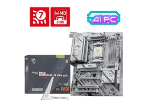 MSI MAG B850 GAMING PLUS MAX WIFI Motherboard, ATX - Supports AMD Ryzen 9000 / 8000 / 7000 Processors, AM5, DDR5 Memory Boost (up to 8200+ MT/s OC), PCIe 5.0 x16, M.2 Gen5, Wi-Fi 7, 5G LAN