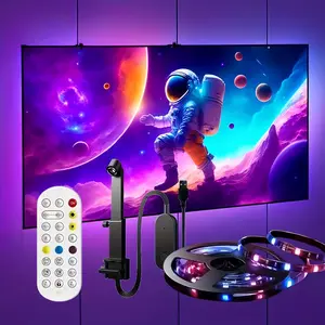 LED TV Backlight Strip, Rgbic Technology, Ar Color Sensor, Remote Control Dimming, USB Powered, Fits 88.9-203.2cm Tvs, Home Cinema, Gaming Setup, Led Backlit, Led Dimmable