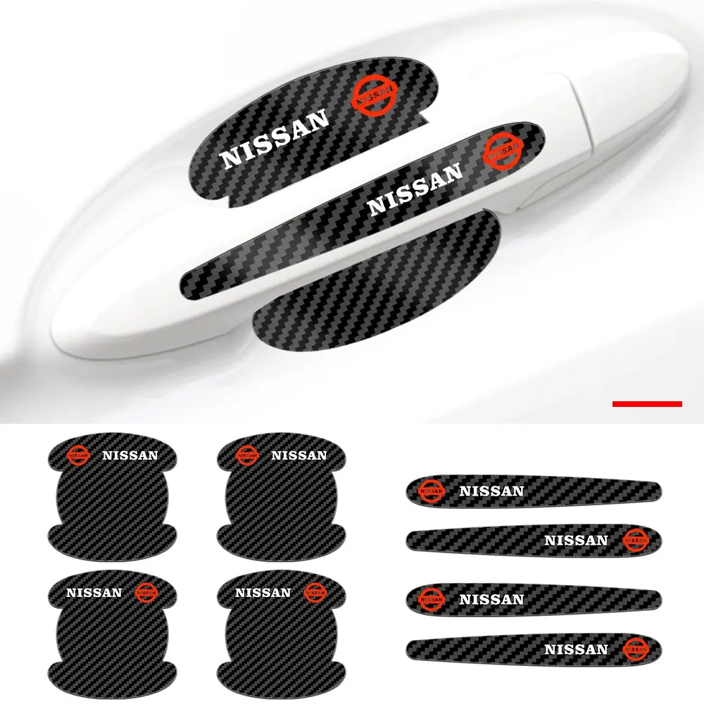 Nissan Car Scratch Protection Set, Door Bowl & Handle Protector Stickers, Anti-Scratch Waterproof Automotive Decals, Easy Installation, Fits Multiple Models, Vehicle Exterior Decoration, Stickers For Cars