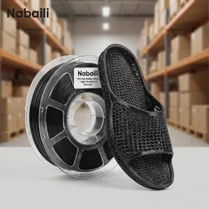NABAILI 90A Hardness TPU Rubber 3D Printing Filament, Black, High Flexibility & Strength for 3D Printing Projects
