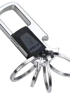 Metal Heavy Duty Keychain with Detachable Key Ring, Bottle Opener Keychain, Creative Gift for Men and Women, Daily Fashion Accessory