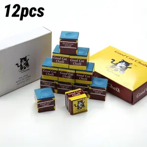 Meow Meow Chalk Powder 12 Pack, Non-Slip Billiard Powder, Universal Silicone and Wax Base, High Quality Durable Billiard Chalk for Pool Players, Billiard Accessories