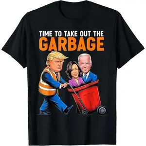 Garbage for Trump Funny Time to take out Garbage Biden T-Shirt