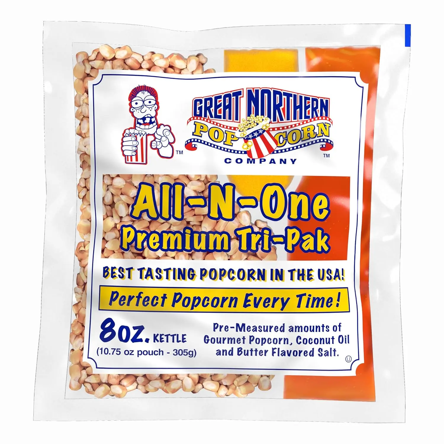 Popcorn, 8oz, Family Movie Theater - Perfect Snack for a Relaxing Night