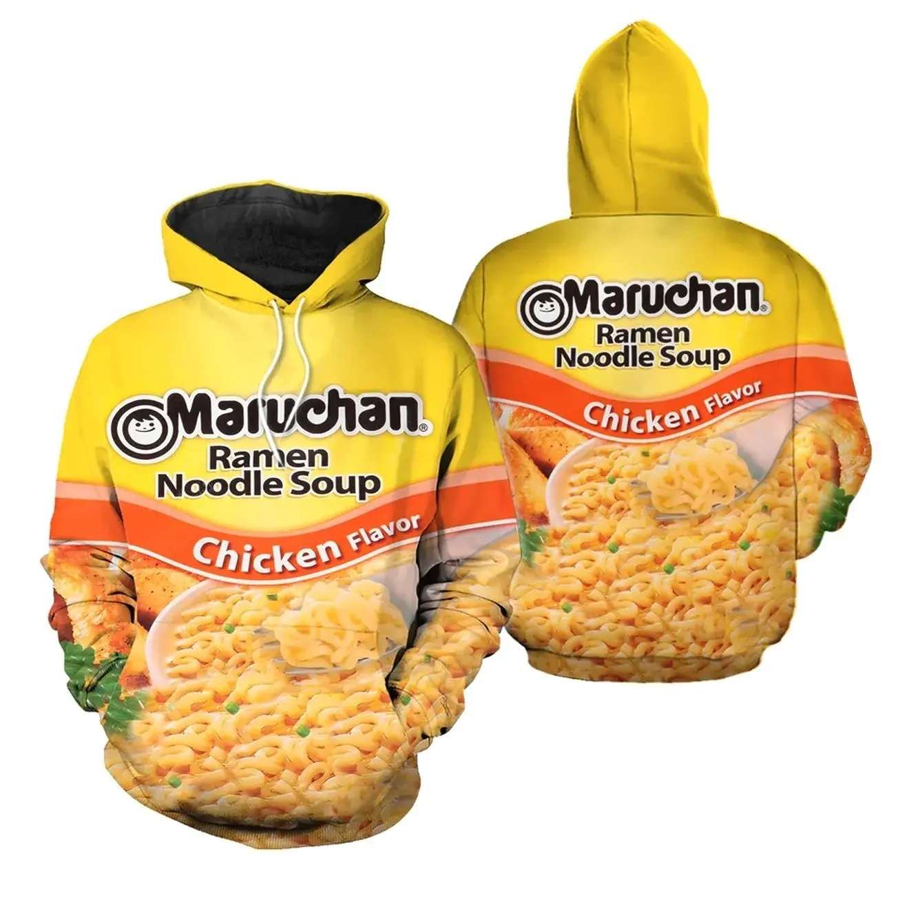 Maruchan Ramen Noodle Soup Chicken Flavor Hoodie Group Halloween Costumes 3D Hoodie