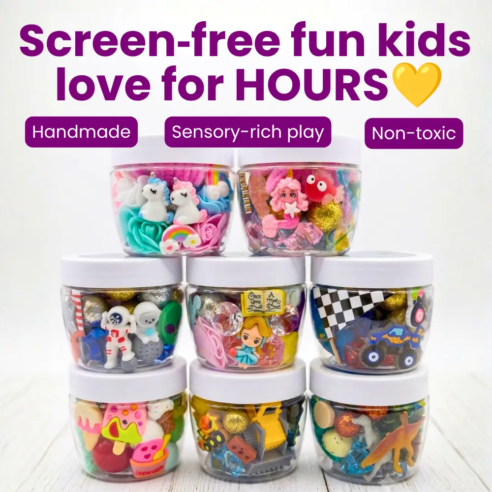 Magic Play Dough Jars