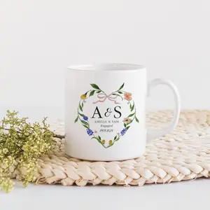 Personalised engagement mug with names and date Gift for engaged couple Engagement gift for her him Gift for fianc q5sm8vlovhvy