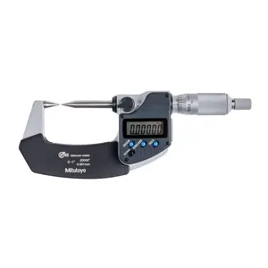 Mitutoyo 0-1 in. Digimatic Point Micrometer with 25.4 mm Range 30 deg Point SPC Output