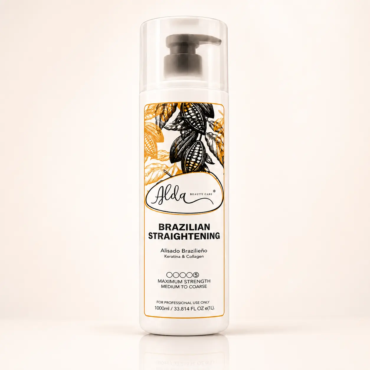 Brazilian Keratin Smoothing Treatment, Blowout Straightening System for Dry and Damaged Hair - Forte, Sulfate FREE - Eliminates Curls and Frizz, Medium to Coarse Hair