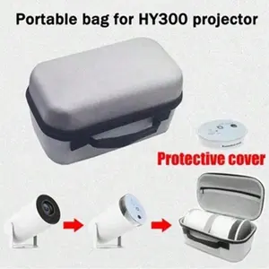Large Capacity Projector Carrying Case, Portable Handheld Eva Hard Shell Bag, Shockproof and Decompression Design Storage Bag for Home Office, Cover, Protection