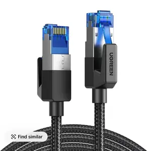 UGREEN Cat 8 Ethernet Cable 6FT, High Speed Braided 40Gbps 2000Mhz Network Cord Cat8 RJ45 Shielded LAN Cables Compatible for Gaming PC Modem Router Noise Streaming Networking Devices，tiktokshopstockup,mothersdaygift