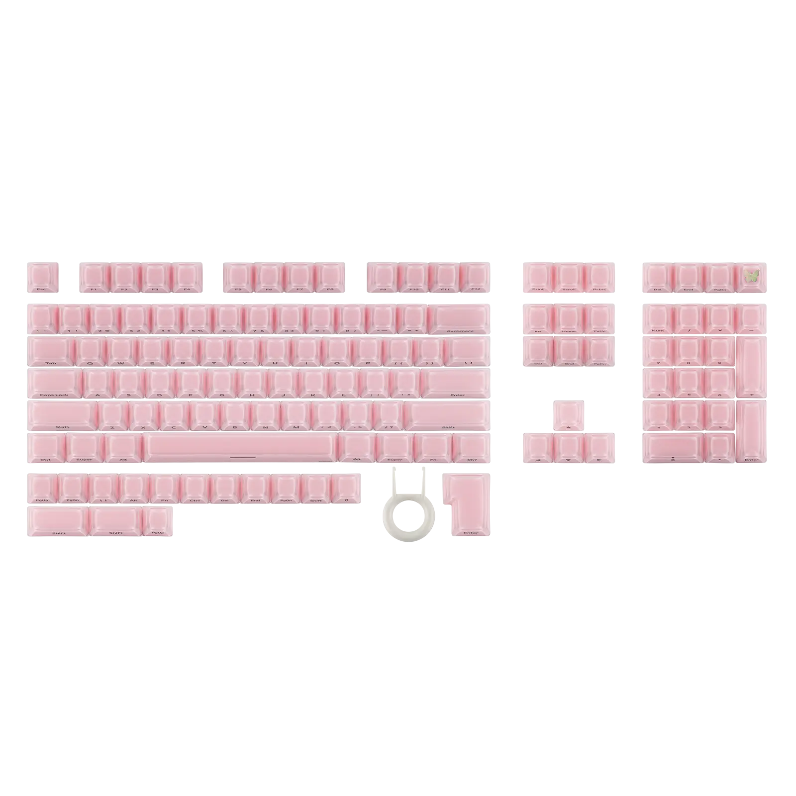 EPOMAKER Lusterfly Jelly Keycaps Set - 123 Keys Double-Shot Laser Engraved, MDA Profile, ABS+PC, Non-Shine-Through, MX-Compatible for 61/68/84/87/98/100/104-Key Mechanical Keyboard dealsforyoudays