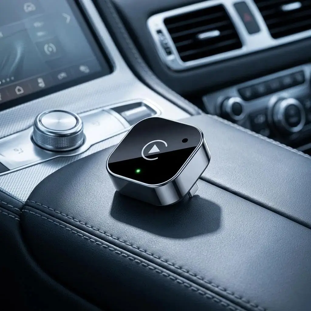 2-in-1 Wireless USB CarPlay Converter - 5.8GHz WiFi Car Connectivity Adapter, Wired-to-Wireless Conversion, Automatic Connection, 0-Latency, Full CarPlay Function Support, Durable Metal Build, Automotive Electronic Accessory