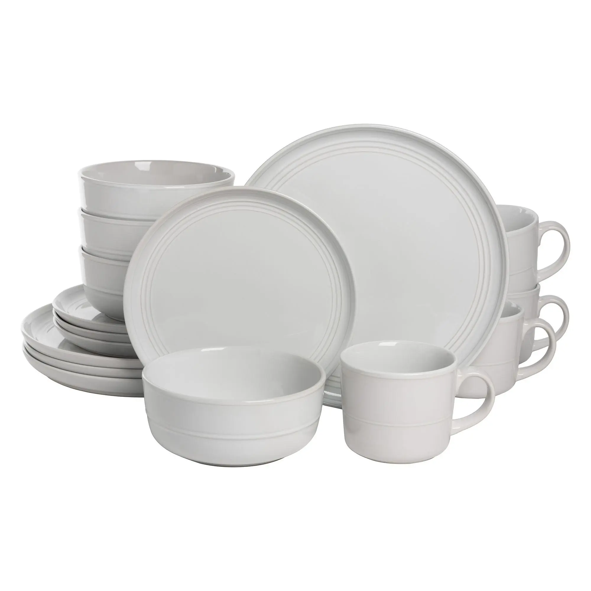 10 Strawberry Street Double Line 16 Piece Dinne rware Set