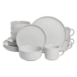 10 Strawberry Street Double Line 16 Piece Dinne rware Set
