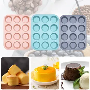 Silicone Baking Molds Set, 3-Piece Mini Pancake & Cupcake Mold, Dishwasher Safe, Oven Compatible, Perfect for Home Baking