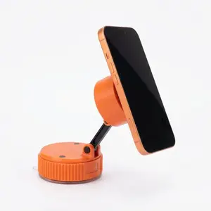 Bluetooth speaker 3-in-1 Car phone mount speaker, 360° Rotatable Vacuum Suction Car Phone Holder Universal for Apple & Android with Powerful Suction GPS Navigation Hands-Free Calls Compact Design