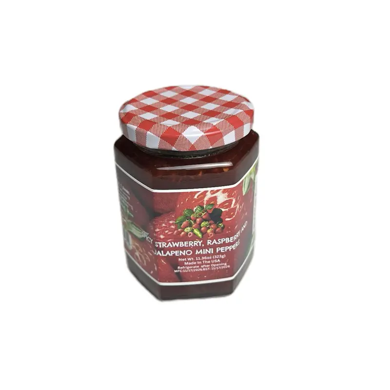 Spicy Strawberry & Raspberry Jalapeños & Mini Red Peppers Jam Sweet Flavor Dip  jam