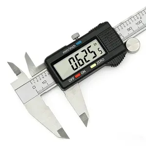 6-Inch Stainless Steel Digital Caliper, Tools and Gadgets, Electronic Vernier Micrometer with Large LCD Screen, Inch/Metric/Fraction Conversion, Professional Precision Gauge for DIY, Home Use
