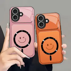 Winking Smiley MagSafe Compatible Case with Glossy Camera Lens Protection  for [iPhone 17] 952