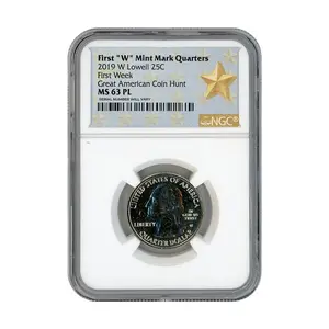 2019 Lowell Quarter Dollar West Point - NGC MS63 PL First Week Great American Coin Hunt
