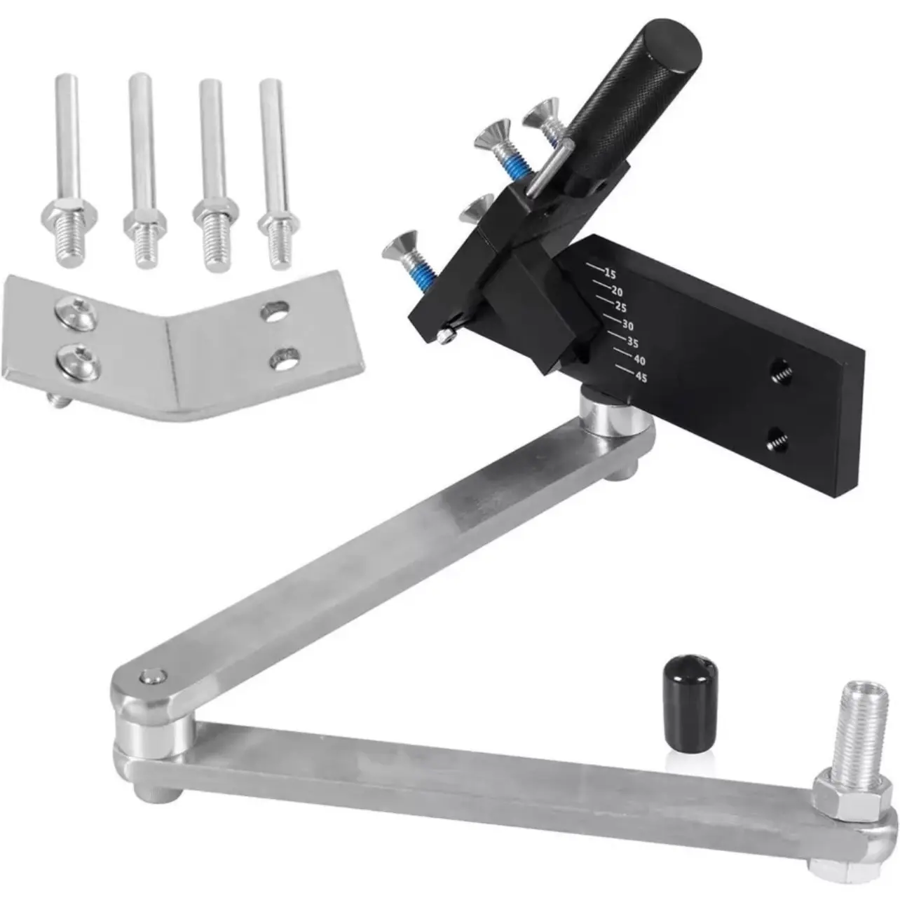 Lawn Mower Blade Sharpener blade holder & balancer Adjustable frame 15°- 45° For Straight And Standard lawnmower blades sharpening tool