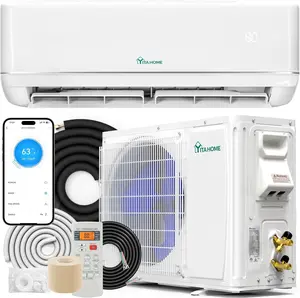 OEDRO 18000 BTU Mini Split Air Conditioner Heat Pump System, WiFi Enabled 21 SEER2 208-230V Inverter Ductless AC Compatible with Alexa, Cool Up to 1250 Sq. Ft, Complete  Kit, 1.5 Ton