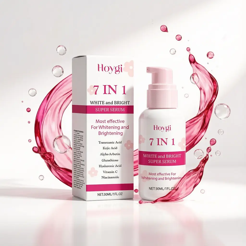7-IN-1 Whitening Brightening Serum - Tranexamic Acid Kojic Acid Vitamin C Niacinamide Hyaluronic Acid Glutathione Alpha-Arbutin Dark Spot Corrector & Even Skin Tone Treatment (30ml)