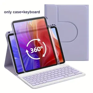 iPad 10th/11th Gen Keyboard Case with Pencil Holder, Rotatable & Detachable Cover, Removable Bluetooth-compatible Keyboard, 10.9-Inch Compatible