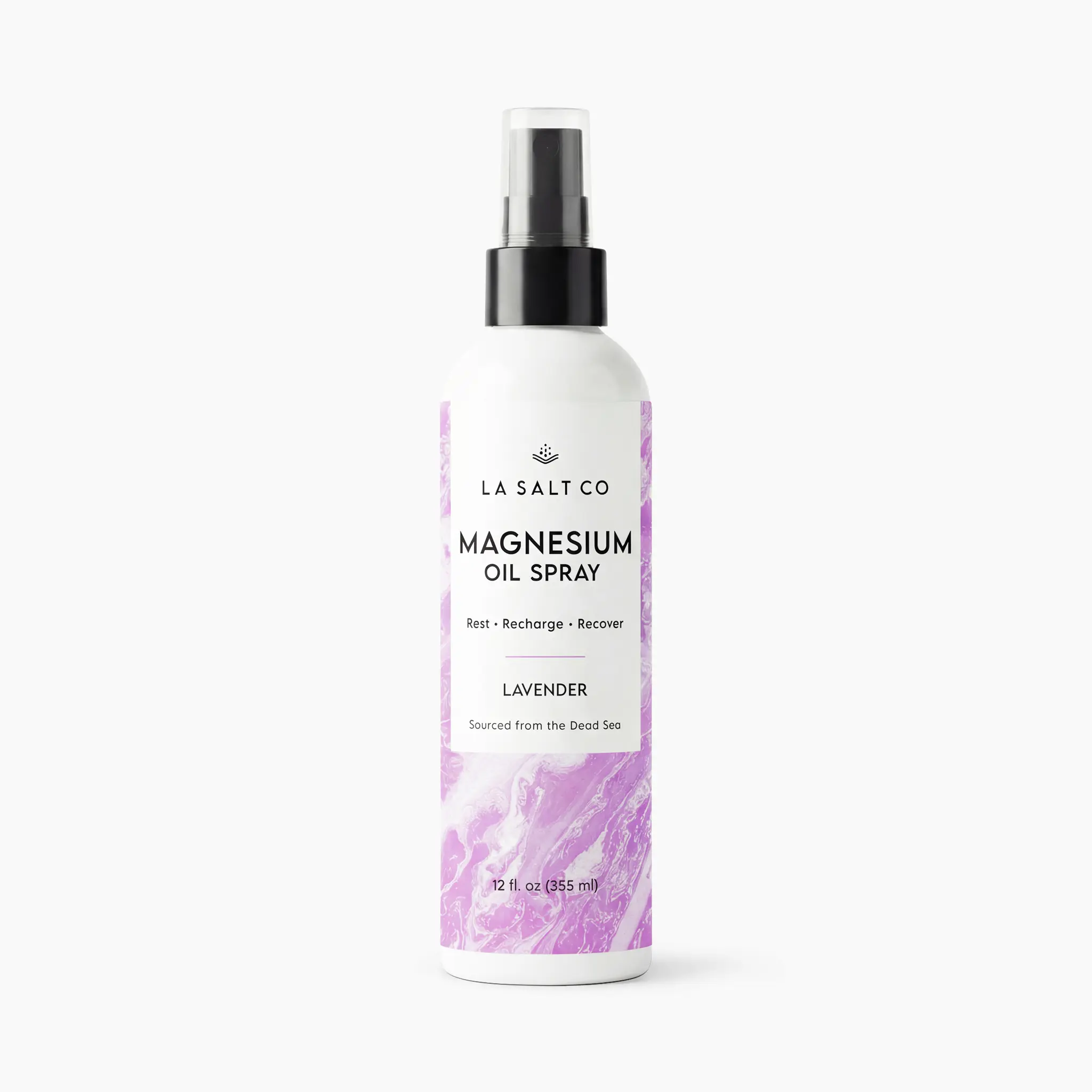 LA SALT CO Dead Sea Magnesium Oil Spray Lavender | Pure Dead Sea Water | Fast Absorbing | Relaxation & Recovery | Calming & Soothing | 12 oz