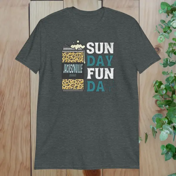 Sport Shirt, Vintage Beer Football Shirt, Retro Jacksonville Football T-Shirt, Sun Day, Jaguars T-Shirt, Game Day, Top Fan Gifts For Men For Women