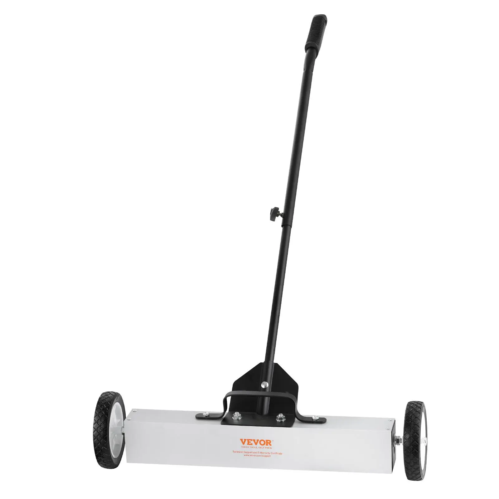 【summerfinds】VEVOR 50Lbs Rolling Magnetic Sweeper with Wheels, Push-Type Magnetic Pick Up Sweeper, 24-inch Large Magnet Pickup Lawn Sweeper with Telescoping Handle, Easy Cleanup of Workshop Garage Yard