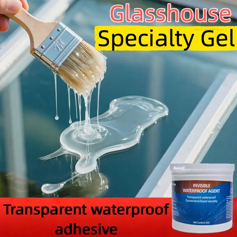 Clear Waterproof Adhesive for Roof Bathroom Leak Repair Construction Durable Heat UV Resistant Silicone Sealant
