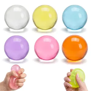 6cm Stress Relief Coconut Oil Squishy Fidget Toy, Ultra Soft Squeeze Stress Ball, Slow Rebound Sensory Toy, Reusable Desk Fidget for Office, School, Home, Relaxation and Stress Relief-MM