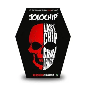 Jolochip Last Chip Challenge - 1pc Extreme Spicy Tortilla Chip with Carolina Reaper, Scorpion & Ghost Peppers - Hot Snack for Spice Lovers