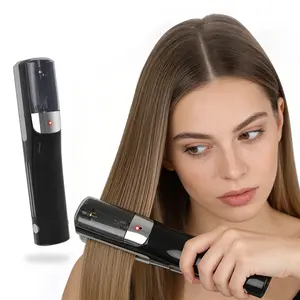 Renhui Rechargeable Split End Hair Trimmer, Portable Hair Repair & Styling Tool for Smooth Hair Black